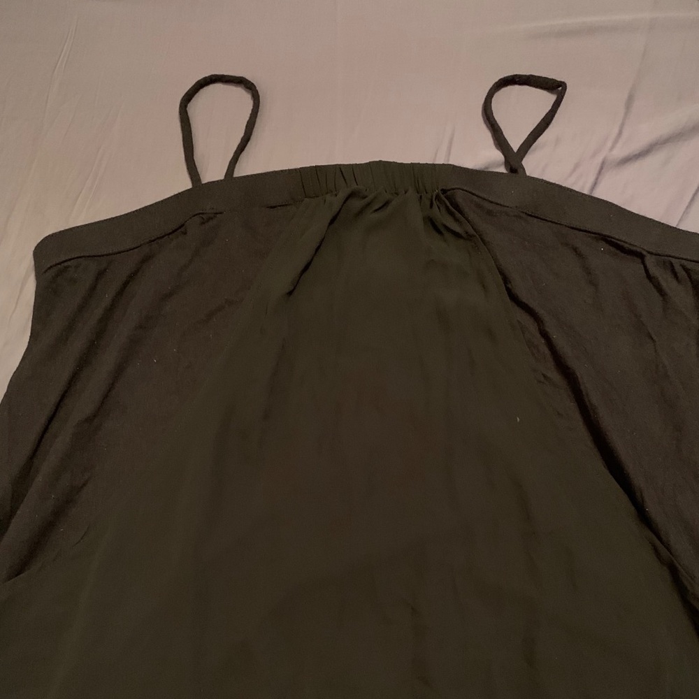 Plus sz 22 Lane Bryant black tank with mesh front